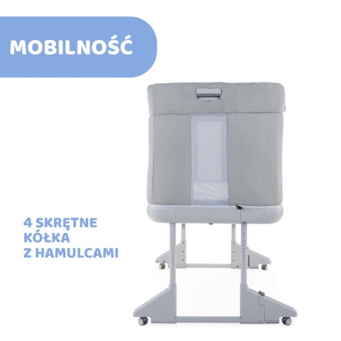 NEXT 2 ME FOREVER OUTLET Chicco Łóżeczko dostawne 0m+ Next2Me COOL GREY