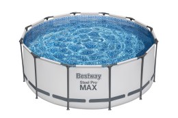 Bestway 56420 Basen stelażowy Steel Pro Max okrągły z pompą filtracyjną i drabinką 3.66m x 1.22m