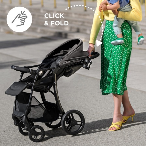 ASKOY Kinderkraft wózek spacerowy do 22 kg, waga wózka 9 kg - Grey