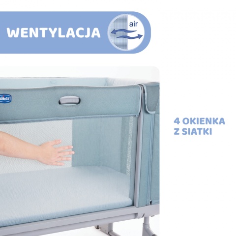 NEXT 2 ME FOREVER OUTLET Chicco Łóżeczko dostawne 0m+ Next2Me AQUARELLE
