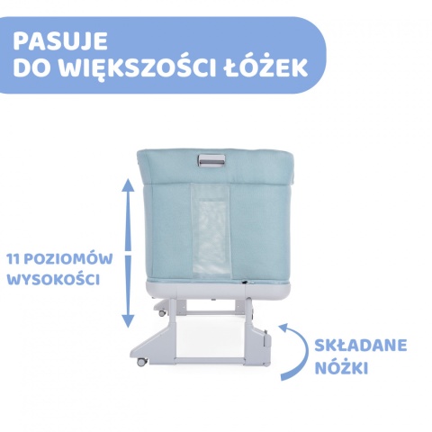 NEXT 2 ME FOREVER OUTLET Chicco Łóżeczko dostawne 0m+ Next2Me AQUARELLE