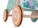Pchacz jeździk dla dziecka 2w1 drewniany chodzik interaktywny zestaw XXL 47 cm