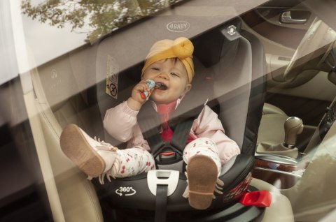 Fotelik samochodowy 4baby Roto-fix 0-36 kg Black