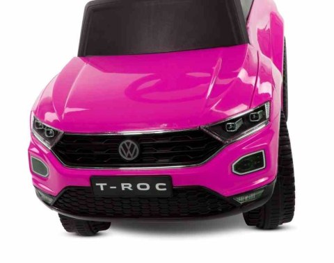 Jeździk dla rocznego dziecka Volkswagen T-Roc różowy