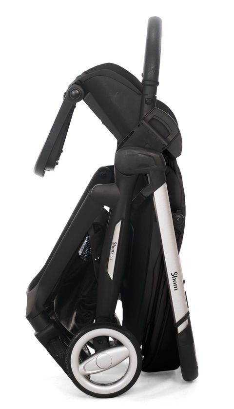 Shom Lit 2w1 głęboko spacerowy wózek dziecięcy do 22 kg - Black