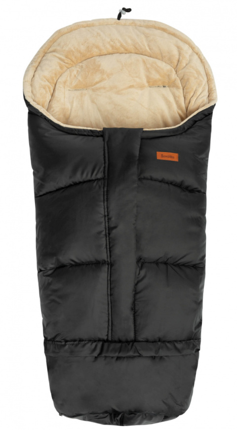 Śpiworek Combi SENSILLO wodoodporny 3w1 Minky - BLACK/BEIGE