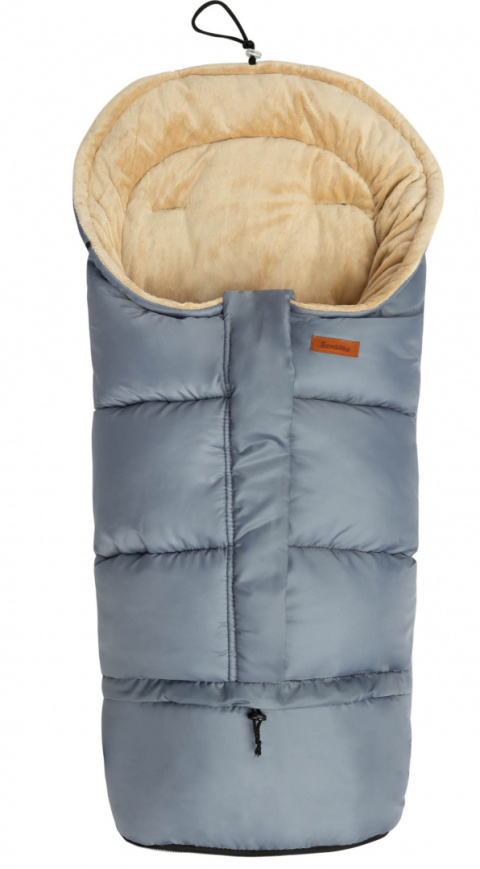 Śpiworek Combi SENSILLO wodoodporny 3w1 Minky - GRAPHITE/BEIGE