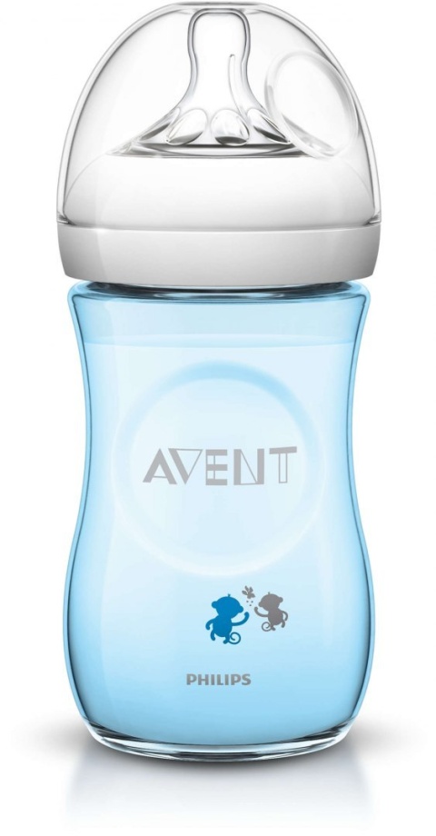 Butelka Philips Avent Natural Deco 260ml SCF621/17 MAŁPKI