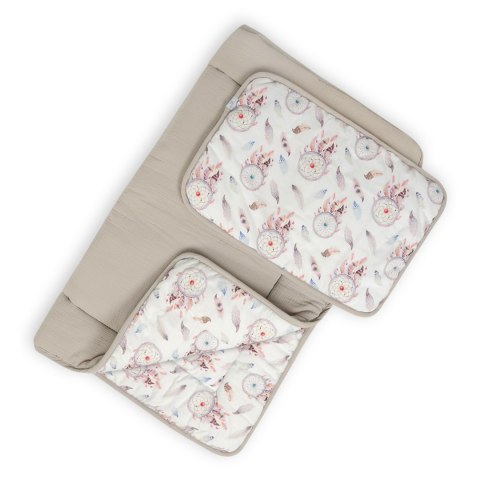 MATEX Kołderka i poduszka 80x100+30x40 Muslin Design TB0430_03