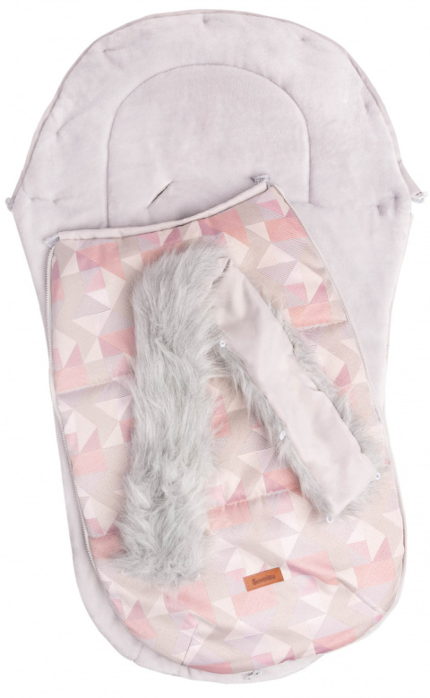 Śpiworek Olaf Sensillo z polarem - Różowa Mozaika