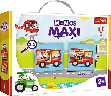 TREFL 02267 Gra Memos Maxi Pojazdy*