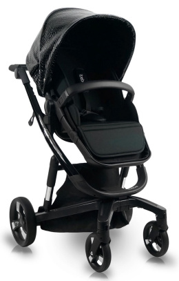 I-STOP ibebe 2w1 wózek wielofunkcyjny z elektronicznym systemem hamowania, do 22kg - IS26 Black Gloss