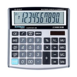 Kalkulator biurowy Donau Tech K-DT4102 10 cyfr, funkcja pierwiastka srebrny