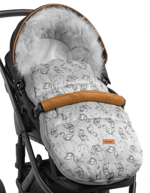 Śpiworek wodoodporny Olaf Sensillo z polarem - FLAMINGI