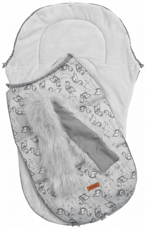 Śpiworek wodoodporny Olaf Sensillo z polarem - FLAMINGI