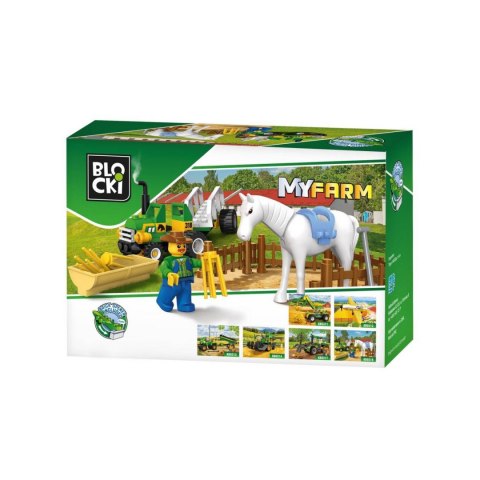 Klocki Blocki MyFarm Mały ciągnik 62 el.