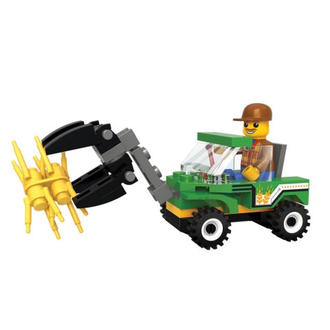 Klocki Blocki MyFarm saszetka - Traktor do słomy 60 el.