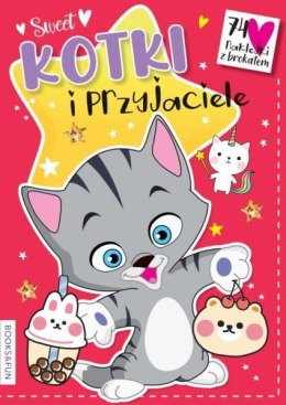 Książka kolorowanka seria Sweet Kotki i Przyjaciele naklejki z brokatem w środku. Books and fun