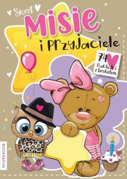 Książka kolorowanka seria Sweet Misie i Przyjaciele naklejki z brokatem w środku. Books and fun