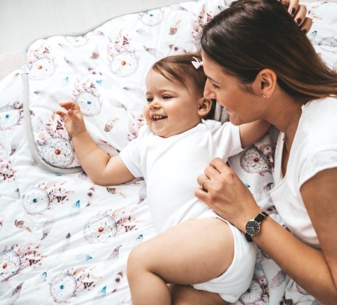 MATEX Kołderka i poduszka 80x100+30x40 Muslin Design TB0430_03