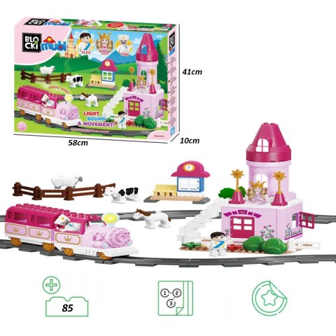 KLOCKI BLOCKI MUBI MAGICZNY ZAMEK KSIĘŻNICZKI LILY 85EL.