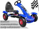 Duży Gokart Pompowane Koła Niebieski