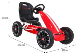 Gokart ABARTH Czerwony