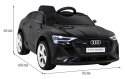 Pojazd Audi E-Tron Sportback Czarny