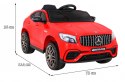 Pojazd Mercedes Benz GLC63S Czerwony