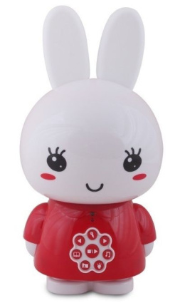 Alilo Króliczek Honey Bunny lampka, głośnik, odtwarzacz MP3, dyktafon - czerwony