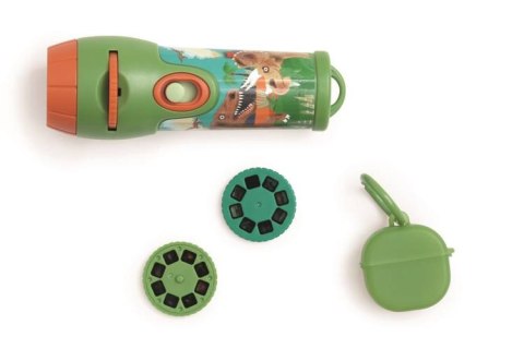 Projektor Latarka z Pojemnikiem Na Tarcze Dino XL