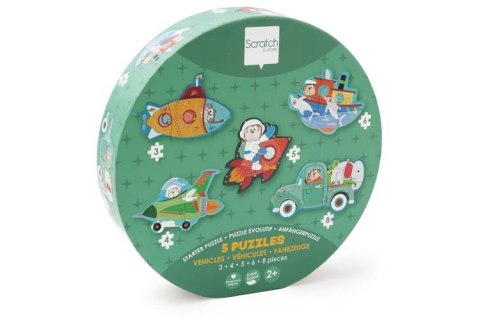 Scratch, Pierwsze Puzzle 5 Pojazdów