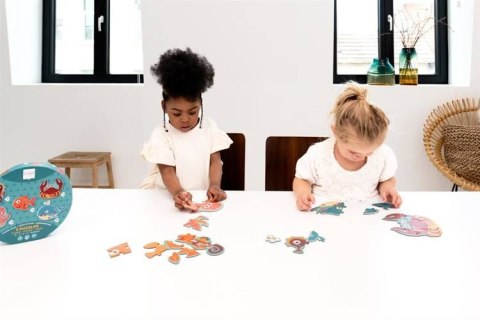 Pierwsze duże puzzle dla dzieci - Scratch 5 Zwierząt Safari