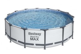 Basen stelażowy Steel Pro MAX 427x107 Szary 14FT BESTWAY 5w1 + Akcesoria