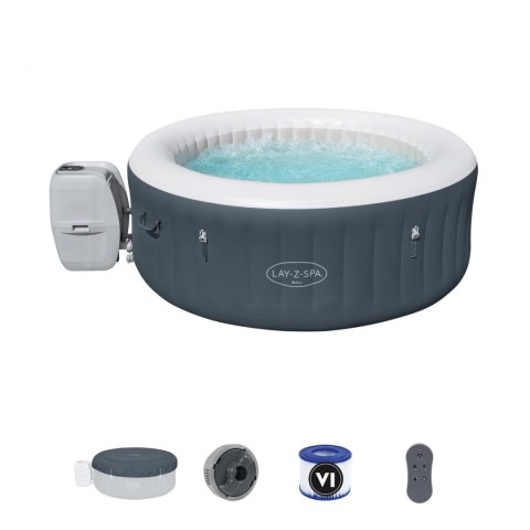 Bali Lay-Z-Spa AirJet Domowe Jacuzzi BESTWAY 4-osobowe + LED + Akcesoria