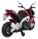 Aprilia Tuono V4 Motor na akumulator dla dzieci Czerwony + Panel MP3 + Kółka pomocnicze + Wolny Start