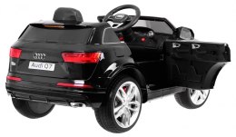 Audi Q7 Quattro S-Line na akumulator Czarny + Pilot + Wolny Start + EVA + Radio MP3 LED