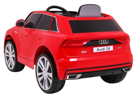 Audi Q8 Lift na akumulator dla dzieci Czerwony SUV + Pilot