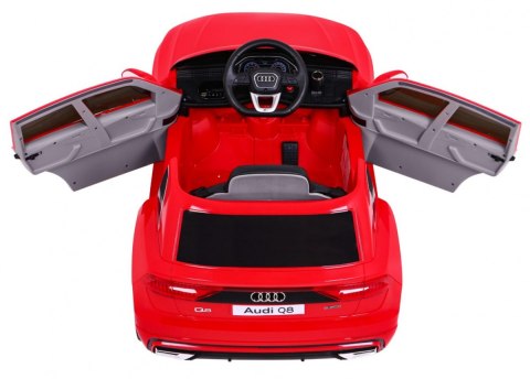 Audi Q8 Lift na akumulator dla dzieci Czerwony SUV + Pilot