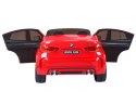 BMW X6M XXL dla 2 dzieci Czerwony + Pilot + Ekoskóra + Pasy + Wolny Start + MP3 USB + LED