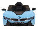 BMW I8 Lift Auto na akumulator Niebieski + Pilot + Wolny Start + 3-pkt pasy + MP3 USB + LED