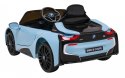 BMW I8 Lift Auto na akumulator Niebieski + Pilot + Wolny Start + 3-pkt pasy + MP3 USB + LED