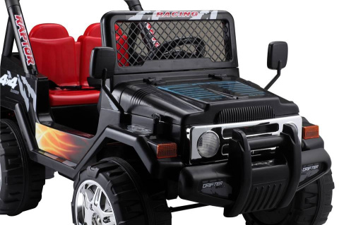 JEEP RAPTOR DRIFTER STRONG 5 MARIO DWUOSOBOWY 2 SILNIKI 2 AKUMULATORY 20Ah 45W + PILOT DLA RODZICA