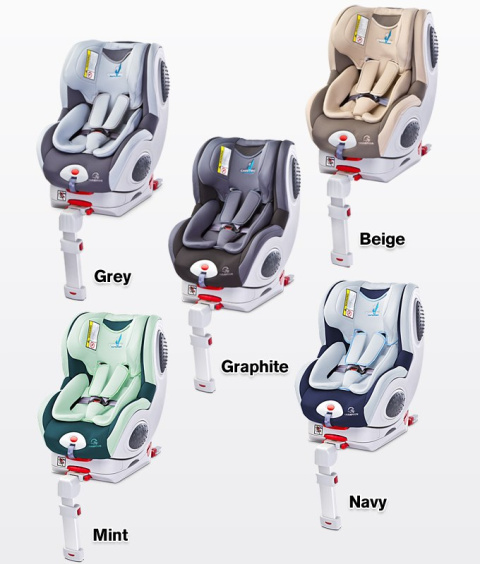 CHAMPION 0-18kg Caretero fotelik z bazą IsoFix