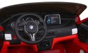 BMW X6M XXL dla 2 dzieci Lakier Czerwony + Pilot + Ekoskóra + Pasy + Wolny Start + MP3 + LED