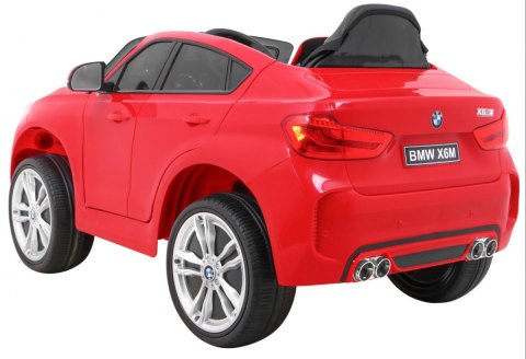 BMW X6M Elektryczne Autko dla dzieci - Czerwony SUV + Pilot