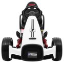 Gokart na akumulator Bolid XR-1 dla dzieci Biały + Regulowana kierownica + Profilowane siedzenie