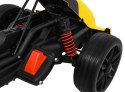 Gokart na akumulator Bolid XR-1 dla dzieci Żółty + Regulowana kierownica + Profilowane siedzenie