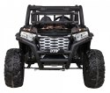 Buggy UTV Terenówka dla dzieci Czarny + Pilot + Bagażnik + Wolny Start + EVA + MP3 LED