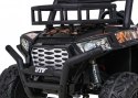 Buggy UTV Terenówka dla dzieci Czarny + Pilot + Bagażnik + Wolny Start + EVA + MP3 LED